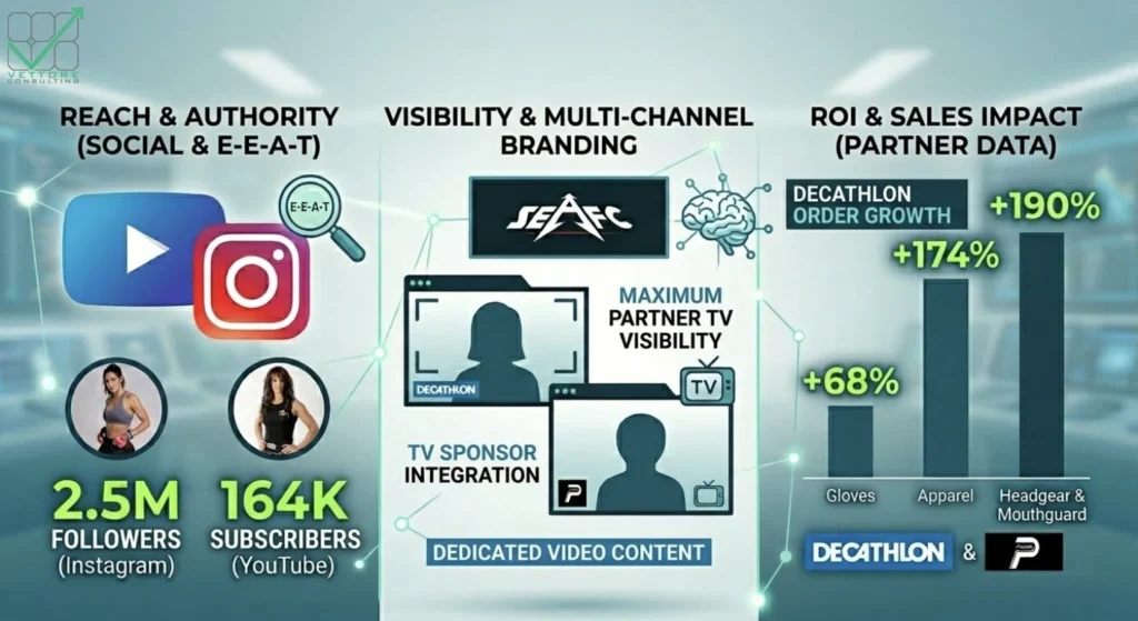 Marketing results chart: order growth and multichannel visibility impact for SEAFC.