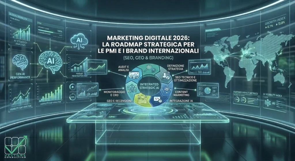 Roadmap strategica per l'ottimizzazione sito web 2026 tra SEO, GEO e Branding Digitale - Vettore Consulting